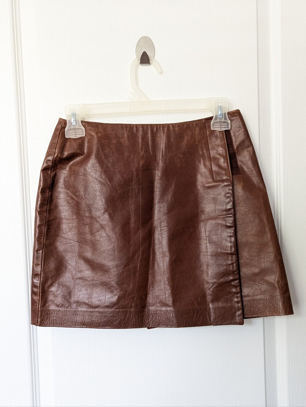 Vintage Hugo Buscati Genuine Leather Mini Skirt